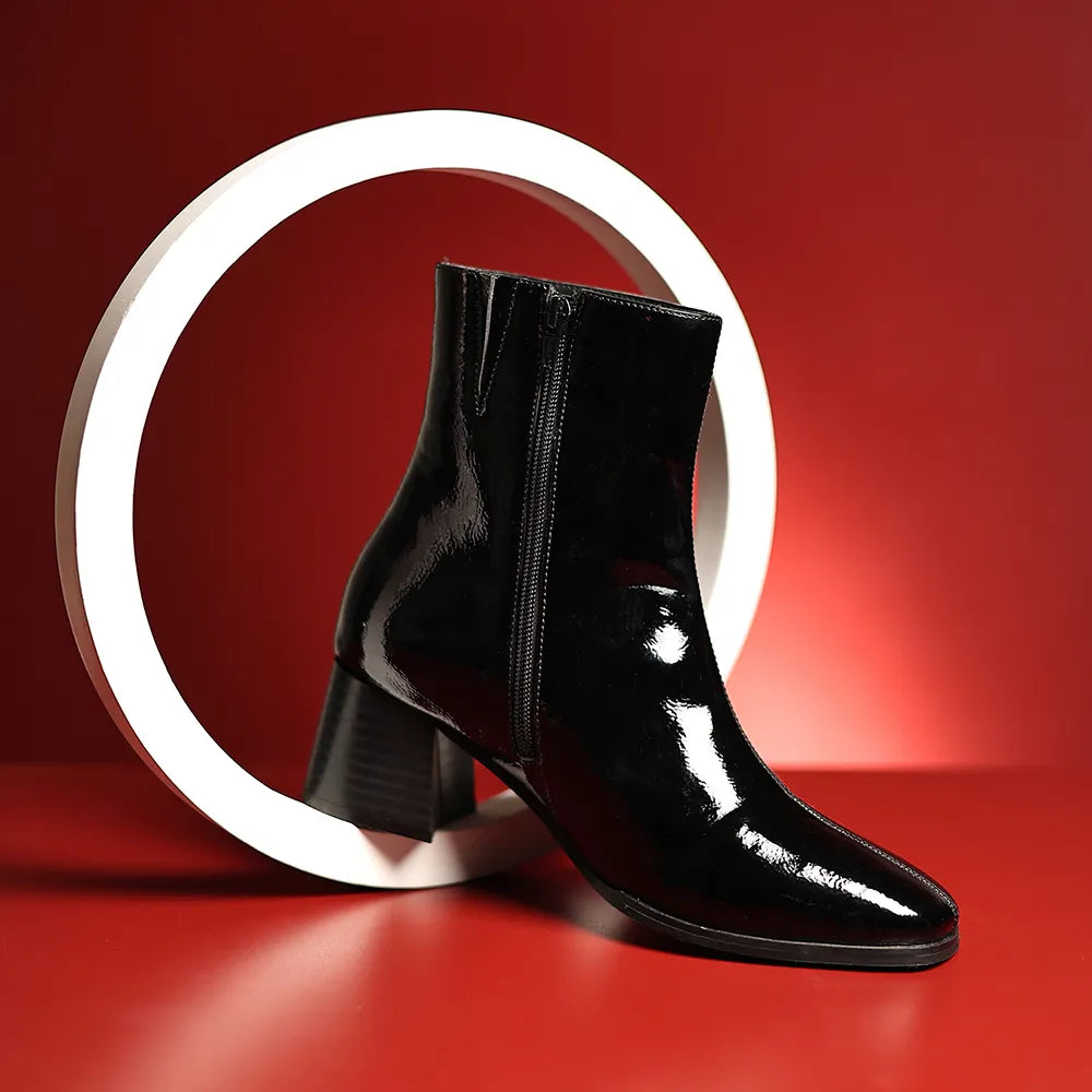 High Ankle Calf Boots For Women