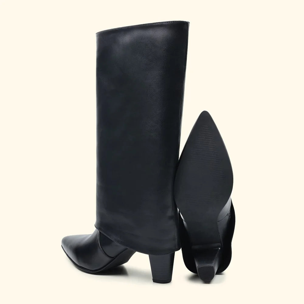 Bacconi Knee Fold Over Boot Women